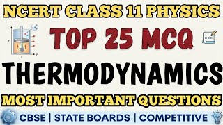 Best MCQ Class 11 Thermodynamics Full Chapter | Class 11 Thermodynamics Full MCQ | Class 11 Physics