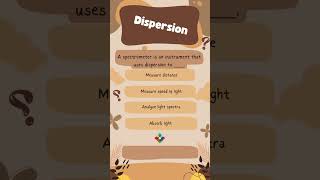 IIT JEE Preparation Made Fun | Quick IIT Prep Quiz for Kids | Shorts for Young Geniuses | Dispersion
