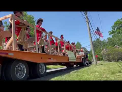 Playing Taps at the Rocky Hill Memorial Day Parade, 2022