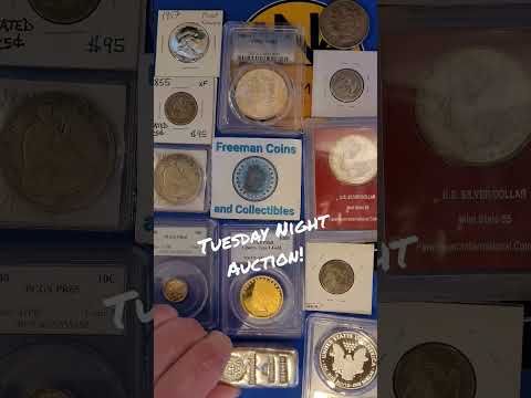 TUESDAY NIGHT LIVE COIN AUCTION!
