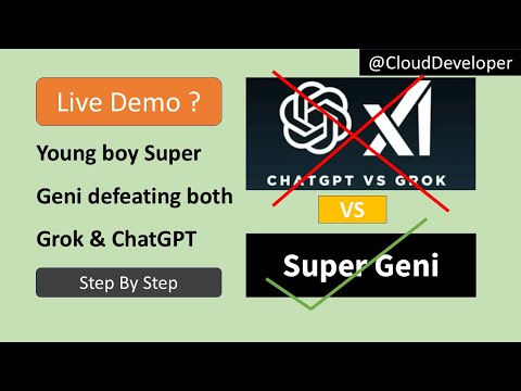 Super Geni, the kid prodigy, just crushed both Big Daddy Grok and ChatGPT | Live Demo