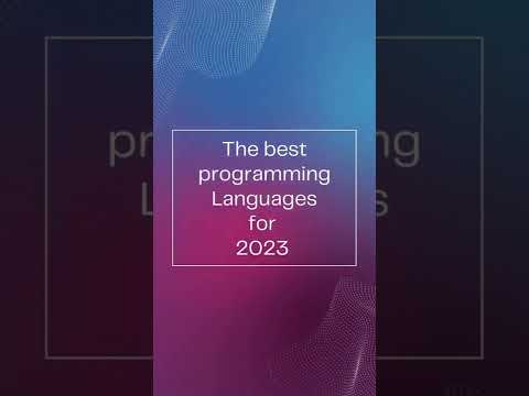 Top best programming languages for 2023 #shorts