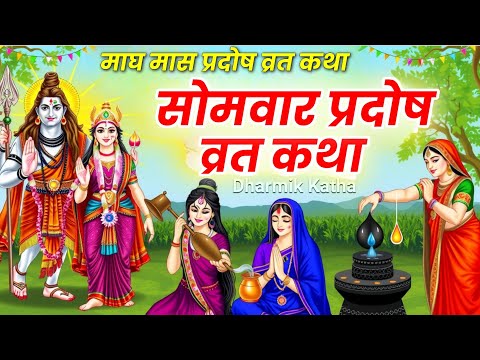 आज की व्रत कथा~ Somvar Pradosh Vrat Katha प्रदोष व्रत का महात्म्य | शिव जी की कथा #व्रतकथा