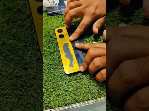 Black And Gold Glass Fro Mobile Back #punjabisong #englishsongs #smartphone