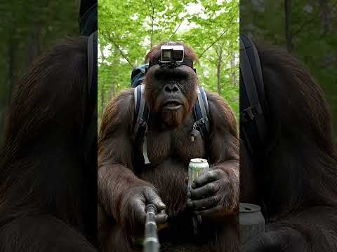 Let’s make some spears #funny #bigfootvlog #bigfoot #bigfootai #ai #relatable #monkey #selfiestick
