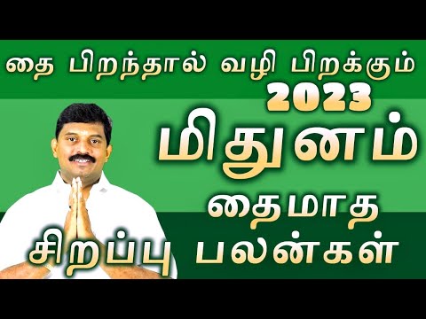 மிதுனம் 2023 தைமாத சிறப்பு பலன்கள்/mithunam thaimatha special  palangal