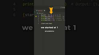 Python List Slicing and how to use it