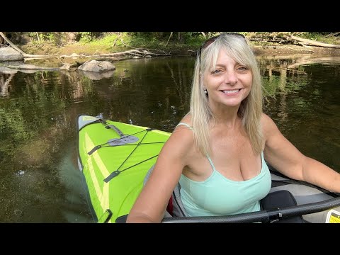 Test Paddling an Inflatable Kayak