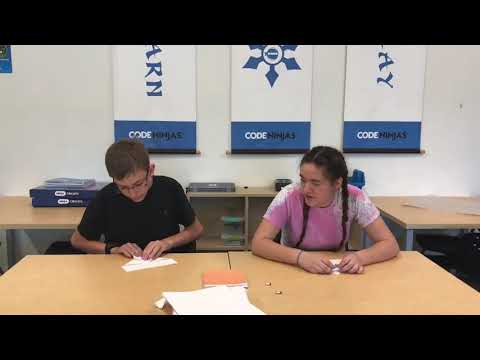 STEM Time with Sophie and Gage: Paper Airplanes and Fortune Tellers