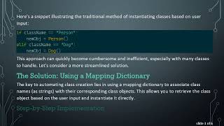 Automating Class Creation in Python Based on User Input: A Guide to Dynamic Object Generation