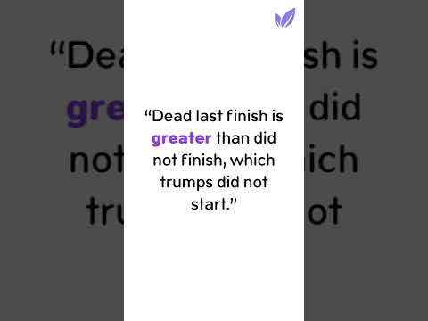 “Dead last finish is greater than did not finish, which trumps did not start.” #fitness