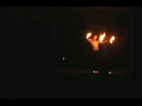 Fire Nunchaku Stage Performance!