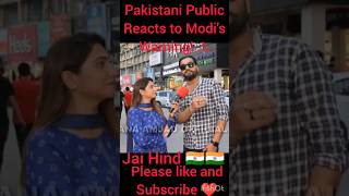 Pakistani Public Reacts to PM Modi's Big Warning to Pakistan ⚠️@Weareindian420 #publicopinion
