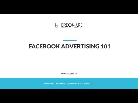 Webinar: Facebook Advertising 101