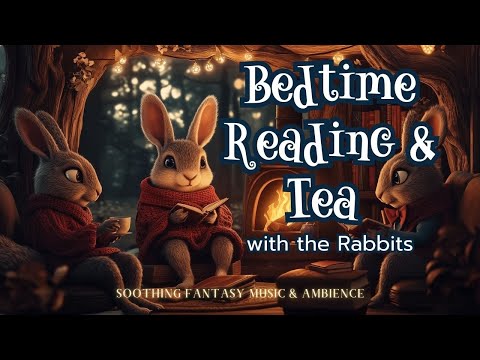 Cozy Evening & Tea with the Rabbits • Forest Ambience & Quiet Fantasy Music for Calm Reading