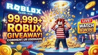🎁 BIGGEST ROBUX GIVEAWAY! Free 999+ Robux (Comment Your Username)