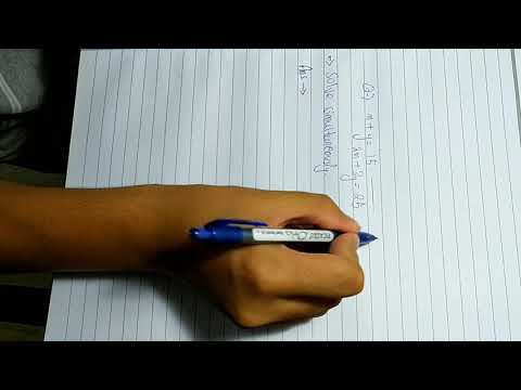 How to solve a simultaneous equation | Quick and easy method|