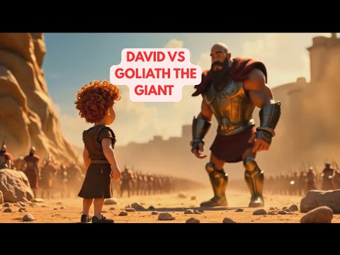 DAVID VS GOLIATH | Brave Little Hero! #davidvsgoliath #biblestoriesforkids #cartoon #KidsAnimation