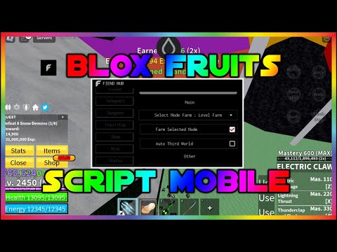 BLOX FRUITS Script Mobile UPDATE XMAS AUTO FARM | LEVEL | CANDY | AUTO RAID | DOUGH RAID | LAW 🎄🎅