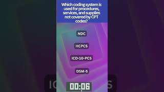 Quick Code Quizzes: 10-Second Challenges in Medical Coding Mastery! 9 #quiz