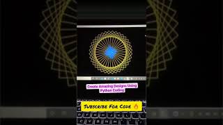 Create Amazing Design Using Python 🔥| Python Projects For Beginners 🔥| Subscribe For Code 🔥| #python