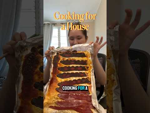 Day 3: Candied Maple Turkey Bacon | COOKING FOR A HOUSE #recipe