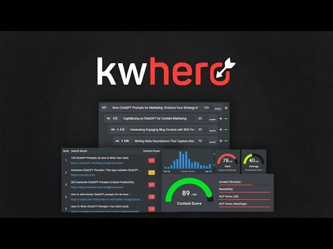 KWHero Appsumo Lifetime Deal $79 Best SEO Tools