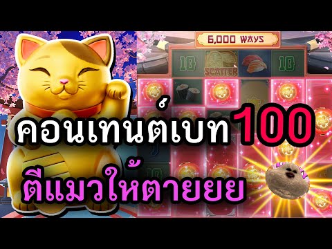 สล็อตPG Lucky neko สล็อตแมวทอง คอนเทนต์เบท100 ตีแมวต้องตีให้ตาย สล็อตทุนน้อย