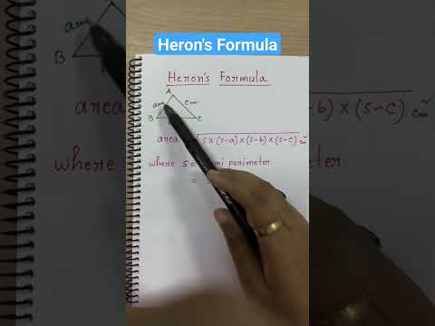 What Is Heron's Formula? || #geometry #shorts #mathematics #viral