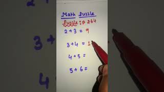 math puzzle #shorts #shortsvideoviral #shortsvideo #math #tricks #mathmagic #Math n Magic #puzzle