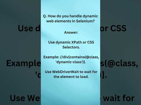 ✨ Frequently Asked Selenium-Java Interview Questions & Answers | Part 4 🚀