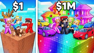From POOR to RICH Chunk in Minecraft!