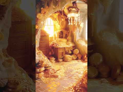 Inside a Fully Gold-Decorated Room ❤️ #jewelry #gold jewellery #luxury