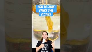How To Clean Stinky Gym Clothes #laundry