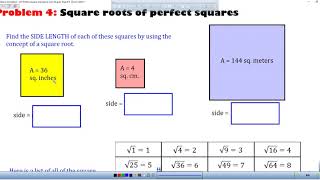 Math 8 A01 notes video