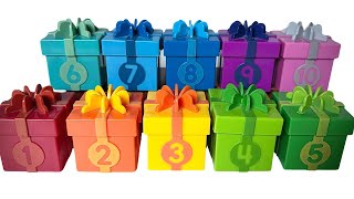 Learn Counting, Numbers & Colors | Learning Resources Present Boxes | Educational Video for Todders