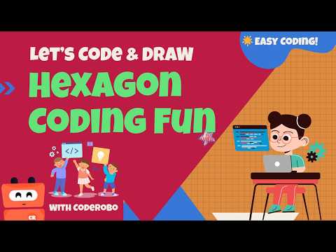 Hexagon Drawing Challenge! Learn Coding with Loops & Fun