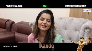 KANDE | MOVIE PROMOTIONAL TOUR  | CHANDIGARH UNIVERSTY | EYE CATCHERS MEDIA