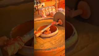 Rock gold ore, crushing and grinding to select gold#wetmill#goldmining #gold #miningmachine