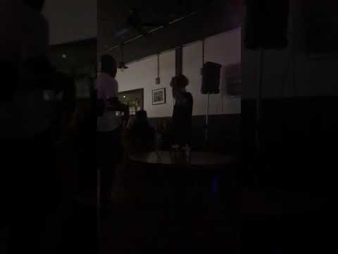 lil ink doing blink-182 karaoke in a pub in chiswick