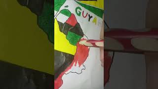 Guyana Map - Part 5 #map #mapdrawing #guyana #guyanese  #flagdrawing