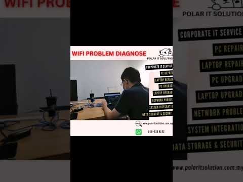 WIFI problem diagnose #polaritsolution #kepong #selangor #kl #computershop #itserviceprovider