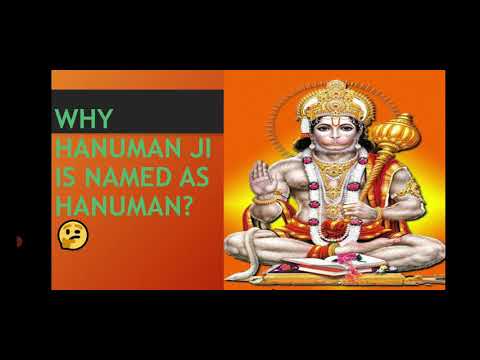 WHY HANUMAN JI IS NAMED AS HANUMAN??🤔🤔
