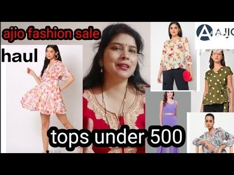 Ajio top under 500 | ajio fashion sale | summer sale 2024 | ajio haul | tops haul for summers.