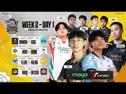 🔴 LIVE | MDL PH S5 | FILIPINO - Week 2 Day 1