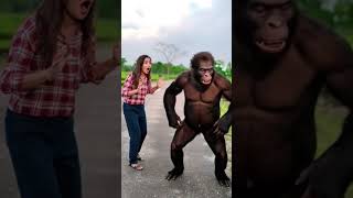Men vs gorila #horror#vut #cartooncharacter