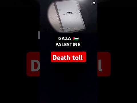 THE DEATH TOLL COUNT ! ISRAELS WAR ON GAZA 🇵🇸 PALESTINE #SHORT #palestine #USA #BIDEN #TRUMP #GAZA