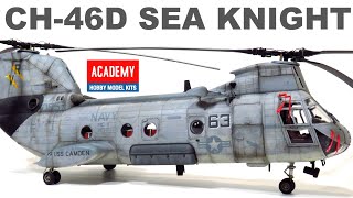 ACADEMY CH 46 SEA KNIGHT - 1/48 Scale Helicopter Model Kit
