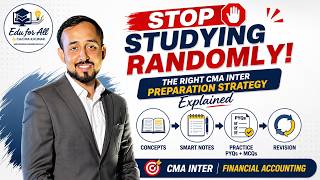 Stop Studying Randomly! The Right CMA Inter Preparation Strategy Explained | Edu for All