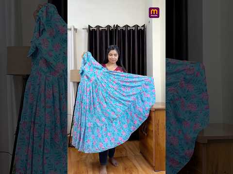 😱Unboxing MEESHO Dress 👗 | 💰Affordable|  Georgette Dress | Printed Dress | Flared Dress